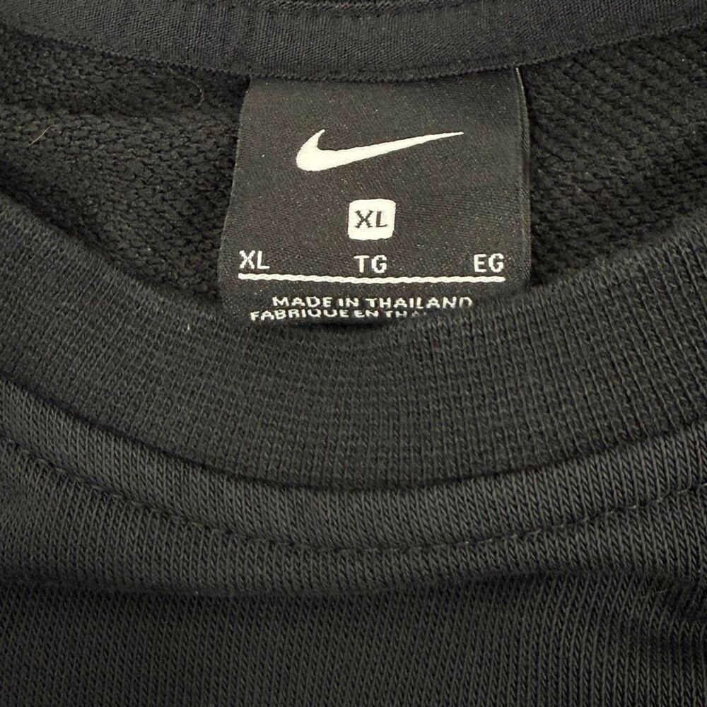 Nike Training Boxy Fit Crewneck Cropped Slouchy Chenille Logo Swoosh Sweat Shirt - Picture 4 of 9